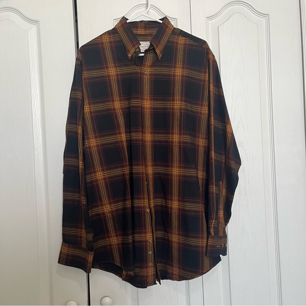 Men's Plaid Button-Up Shirt (Box C)